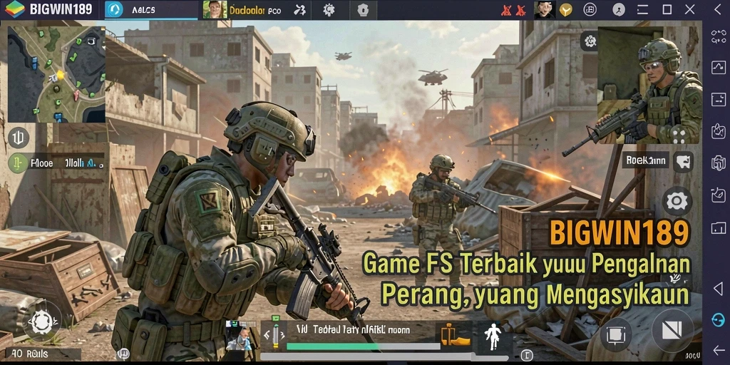 Tangkapan layar menampilkan aksi luar biasa dalam game FPS.