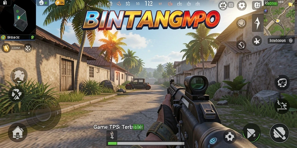 Tampilan utama gameplay BINTANGMPO dengan aksi seru dan intens.