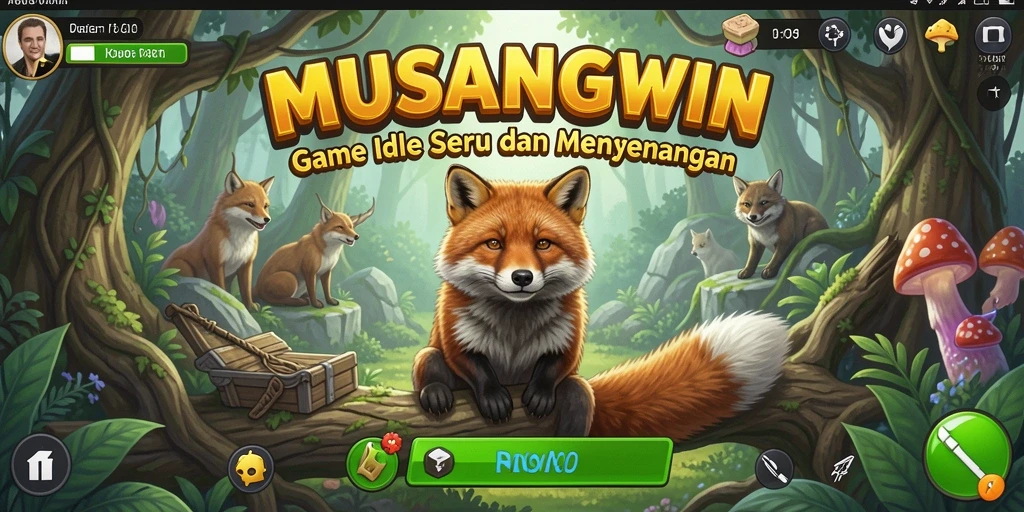 Tangkapan layar utama MUSANGWIN menampilkan gameplay yang menarik dan menyenangkan.