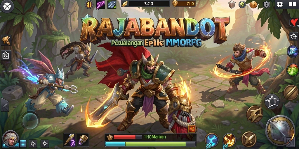 Screenshot gameplay RAJABANDOT yang menampilkan petualangan seru dalam MMORPG.