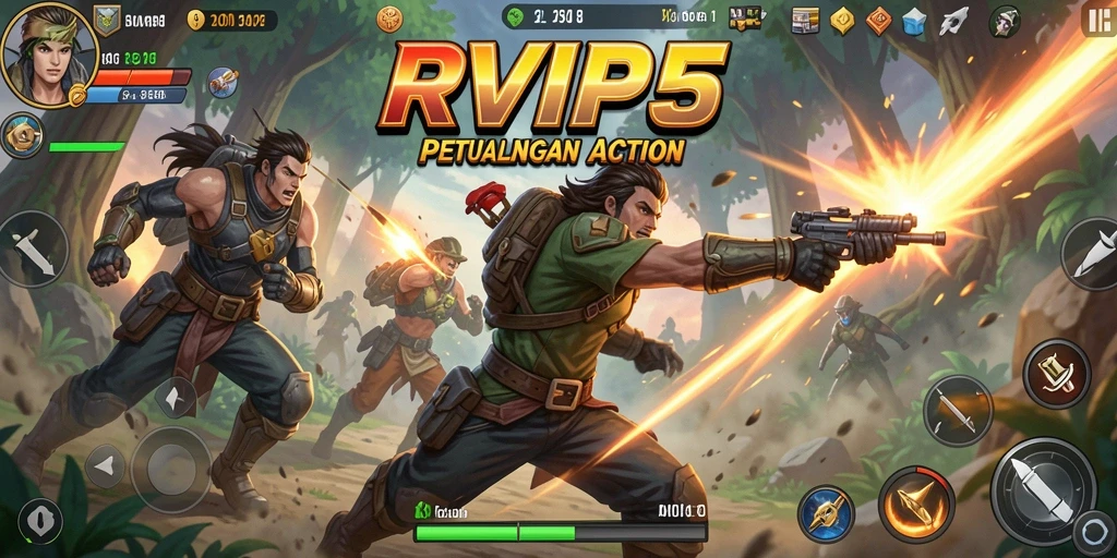 Tampilan gameplay seru dari RVIP5 dengan aksi mendebarkan.