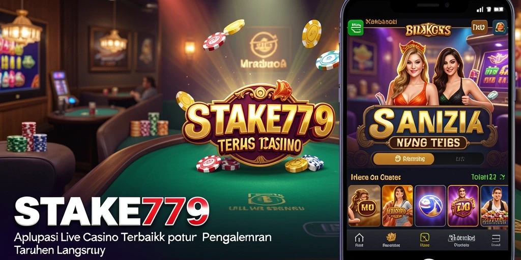 Screenshot utama STAKE779 menampilkan dealer langsung dalam permainan yang mengesankan.